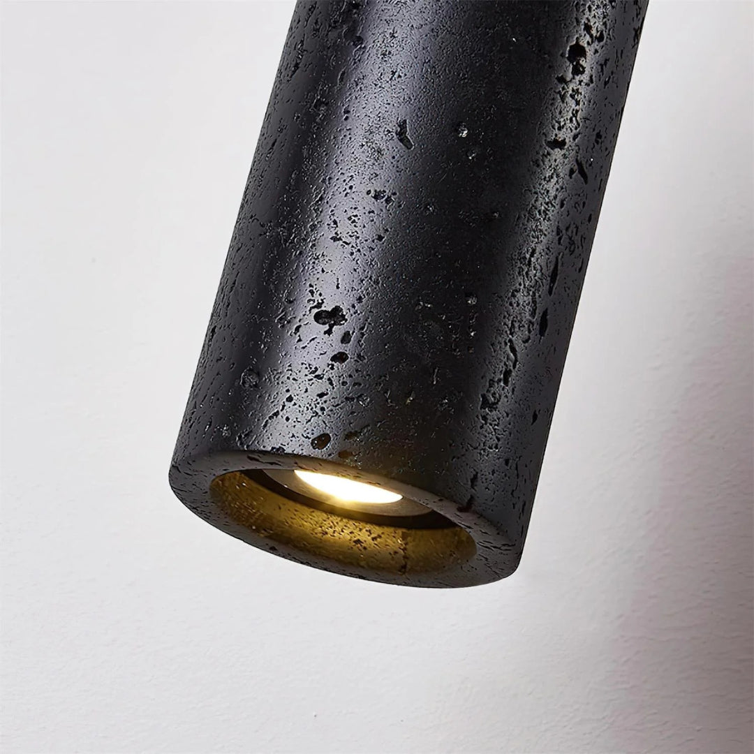 Travertine Cylinder Pendant Light