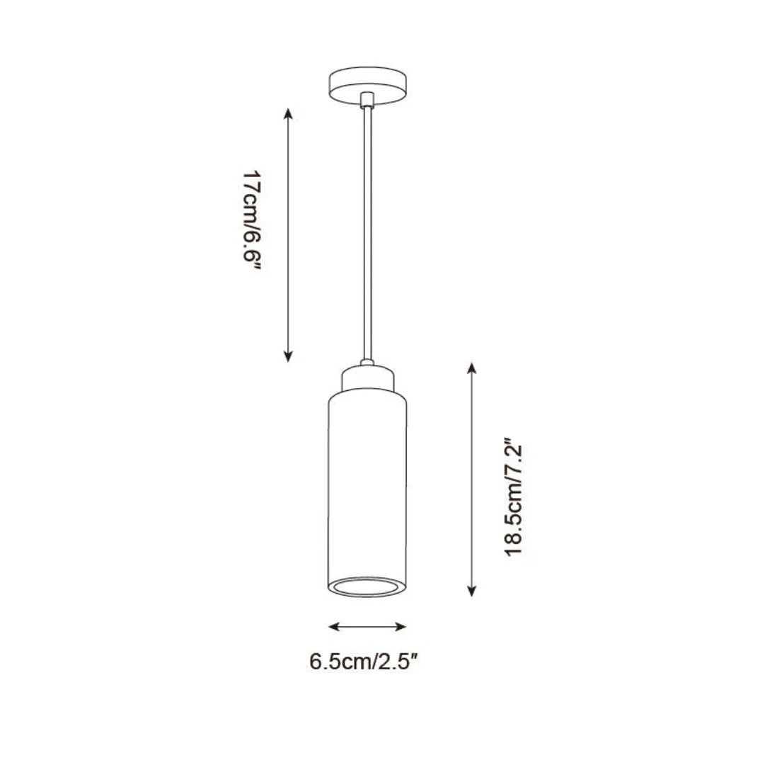 Travertine Cylinder Pendant Light