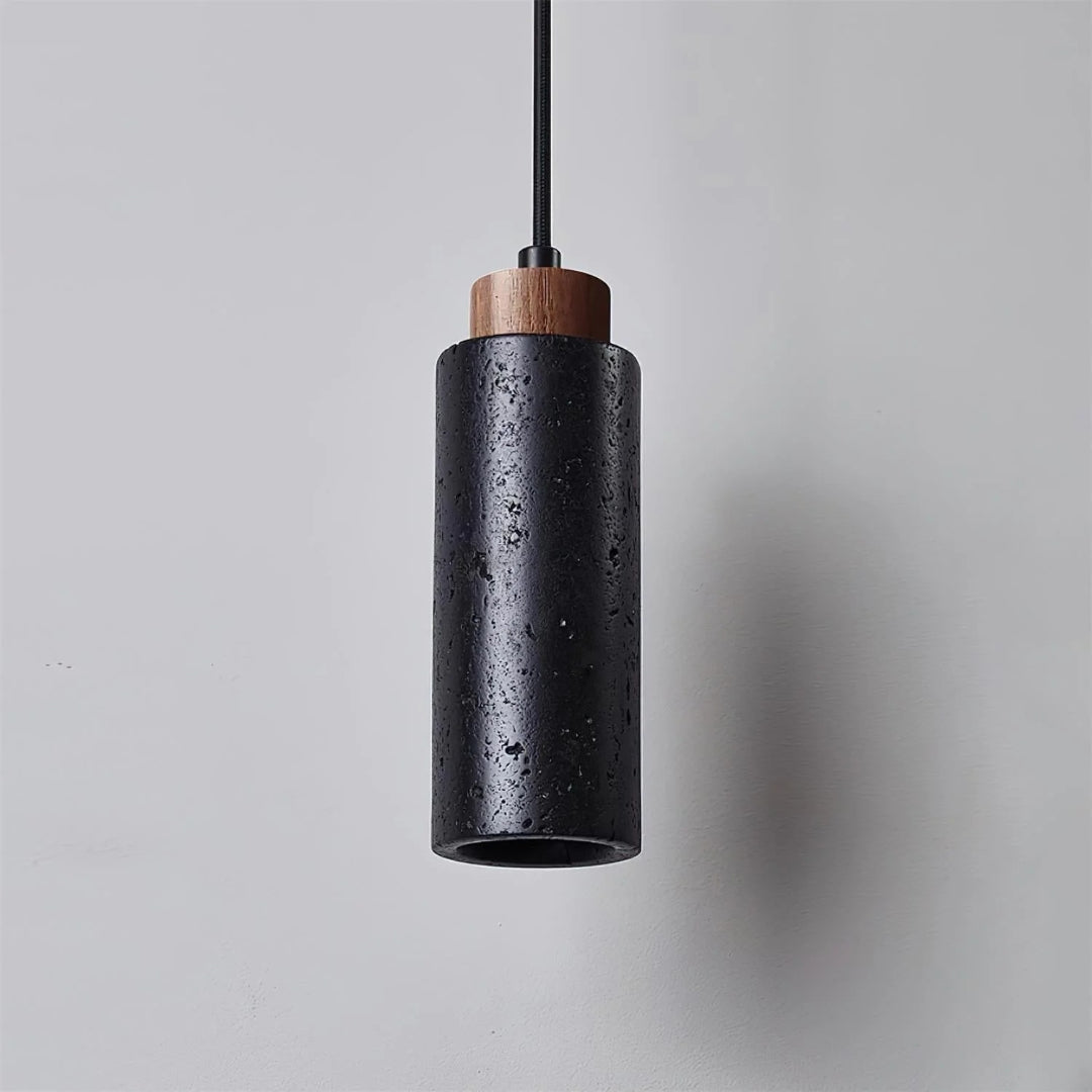 Travertine Cylinder Pendant Light