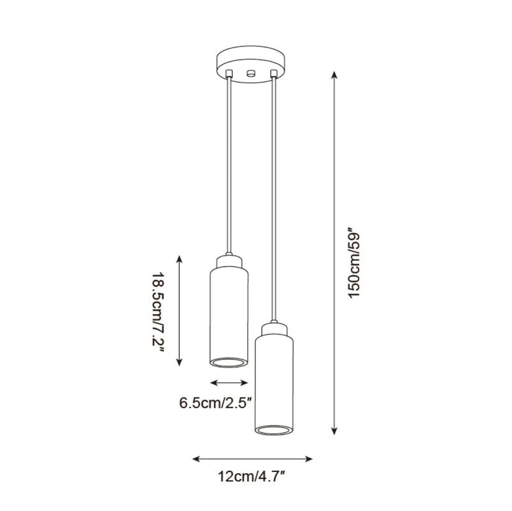 Travertine Cylinder Pendant Light