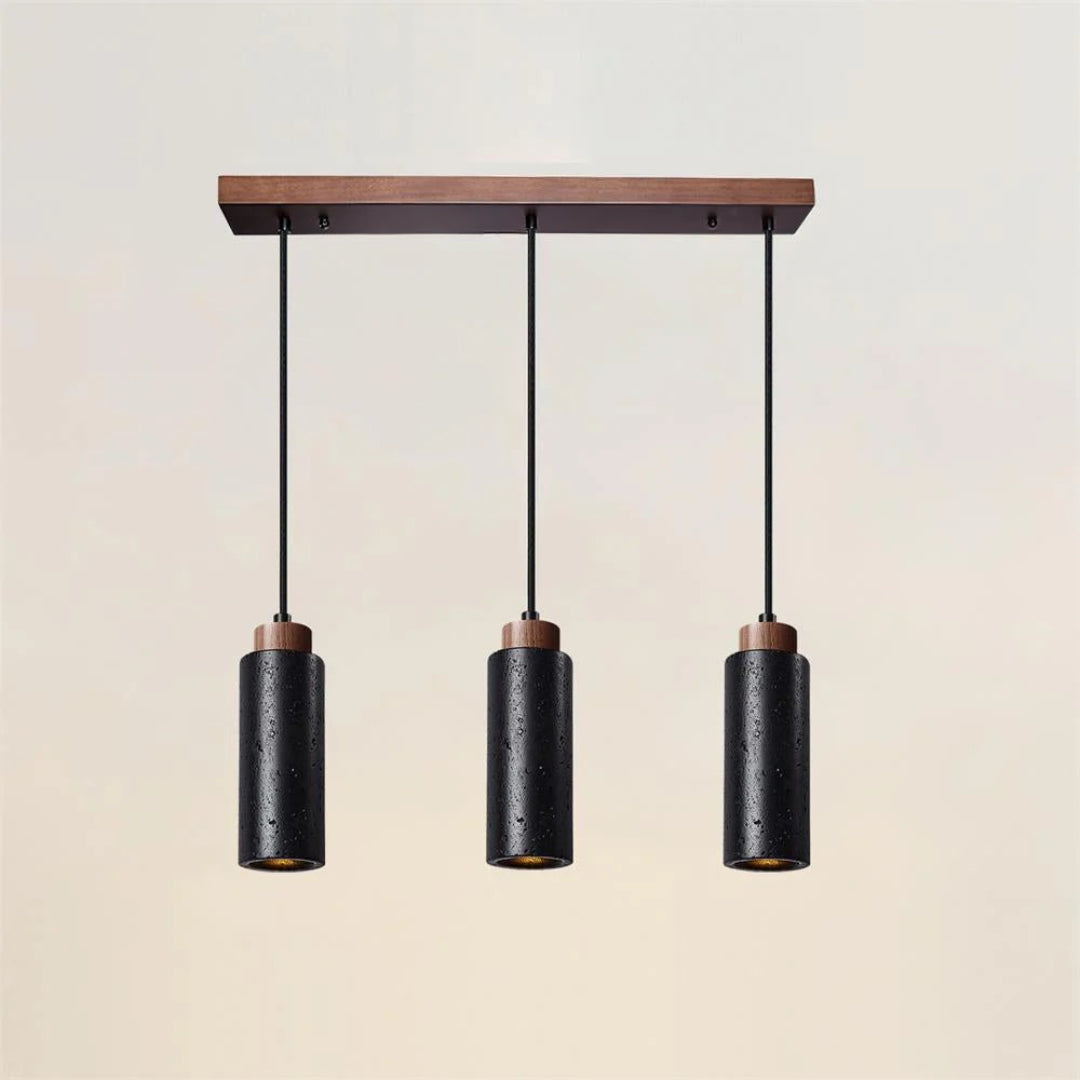 Travertine Cylinder Pendant Light