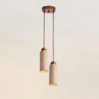 Travertine Cylinder Pendant Light