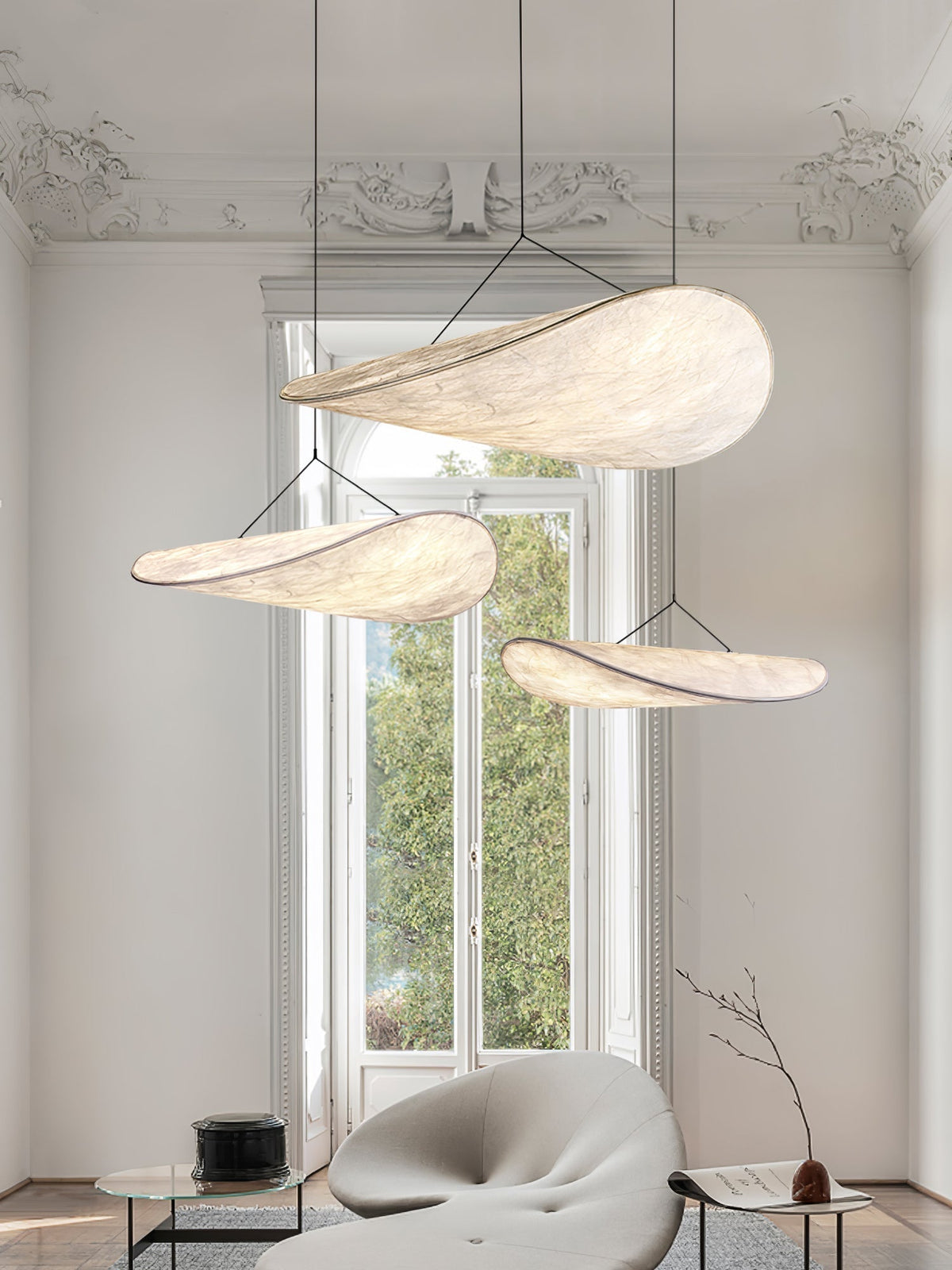 Sereca Suspension en Papier et Fibre de Verre - Neutralighting