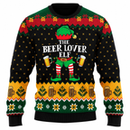 Men's Jingle Beers Christmas Sweater – Funny 3D Printed Unisex Holiday Pullover