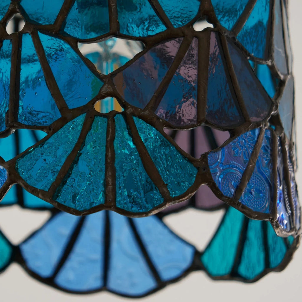 Mosaic Glass Brass Ceiling Light