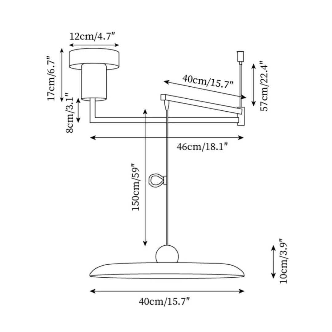 Adjustable Metal Pendant Light