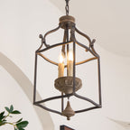 Lirexon Traditionnel Volière Sculpté à la Main Bois Lustre-Cielum