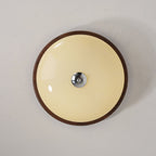 Flush Mount Ceiling Light Glass Metal Integrated LED | Three Color Temperatures | 36W Hardwired Indoor Lighting Fixture