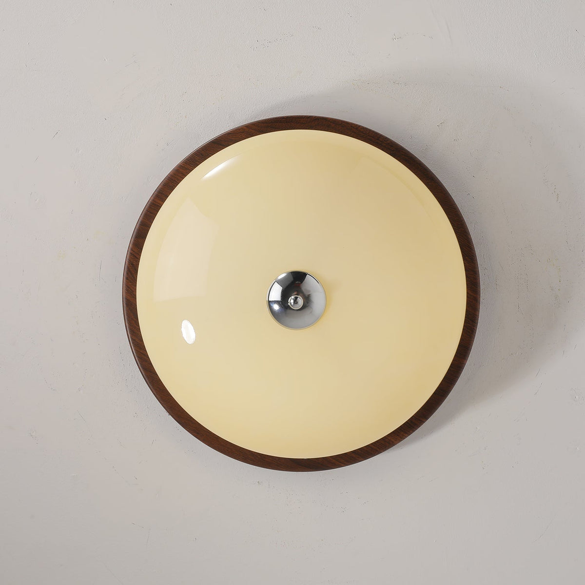 Flush Mount Ceiling Light Glass Metal Integrated LED | Three Color Temperatures | 36W Hardwired Indoor Lighting Fixture