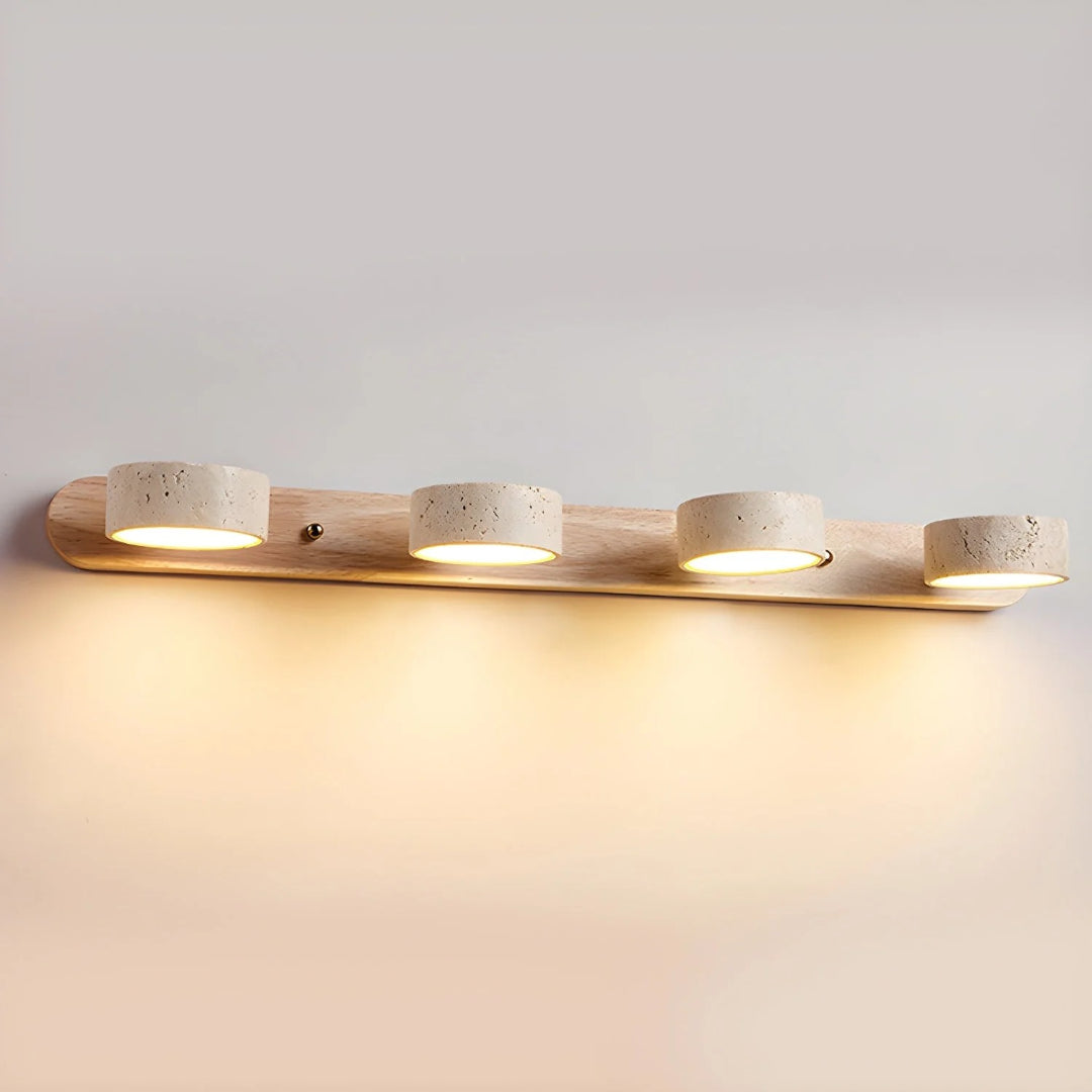 Minimalist Travertine Double Wall Light