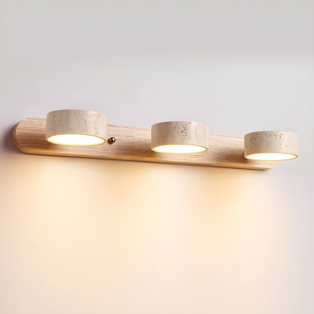 Minimalist Travertine Double Wall Light