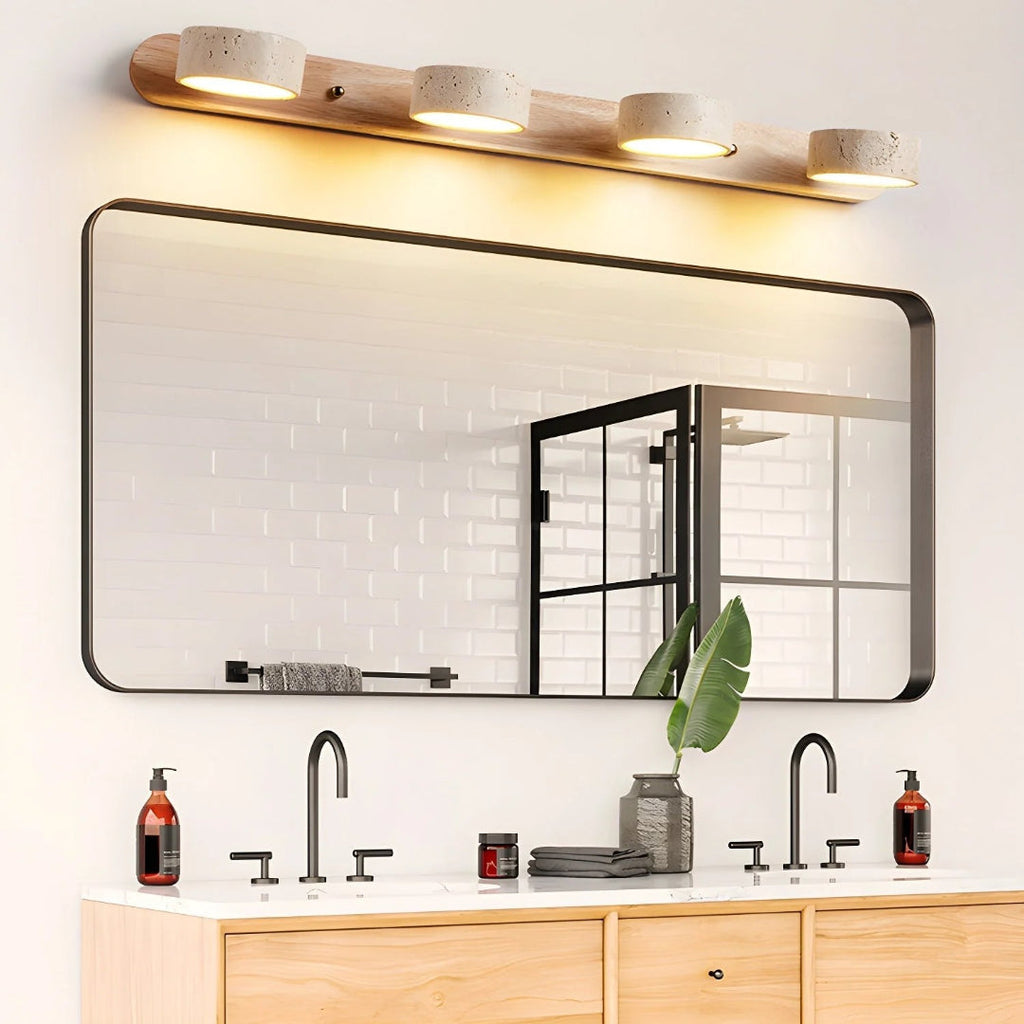 Minimalist Travertine Double Wall Light