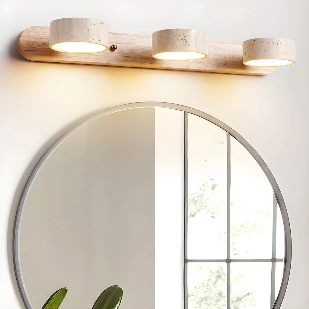 Minimalist Travertine Double Wall Light