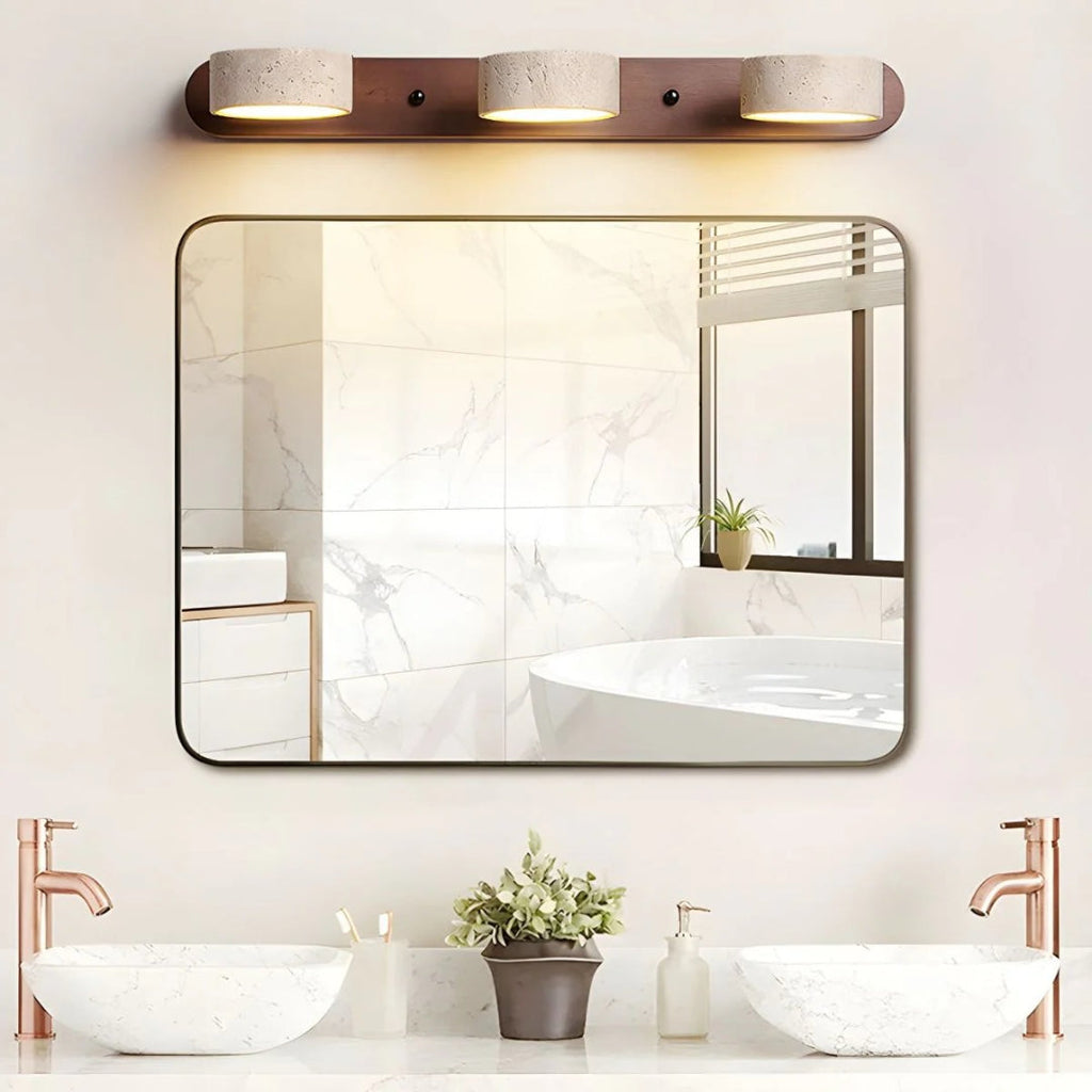 Minimalist Travertine Double Wall Light