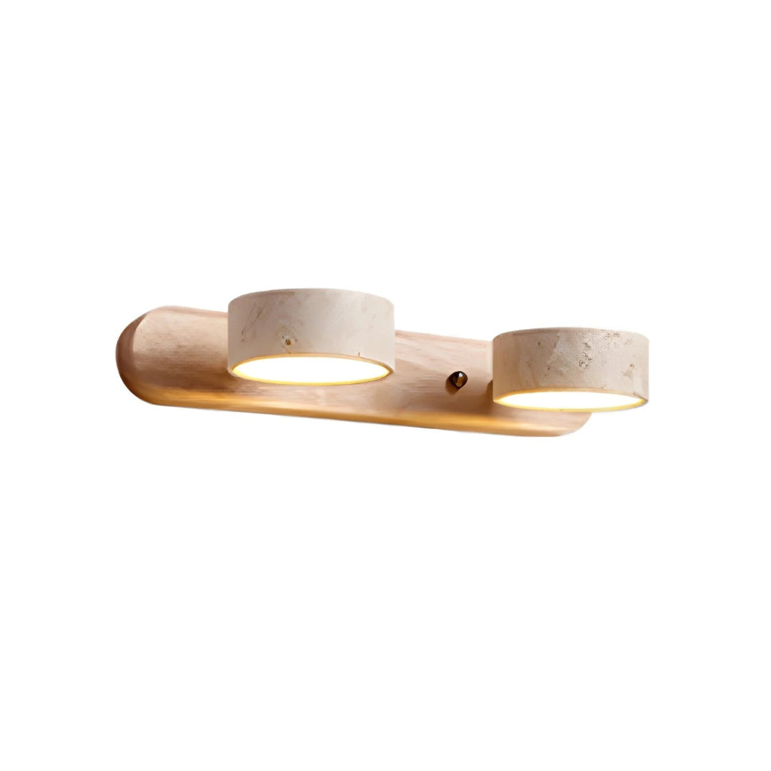 Minimalist Travertine Double Wall Light