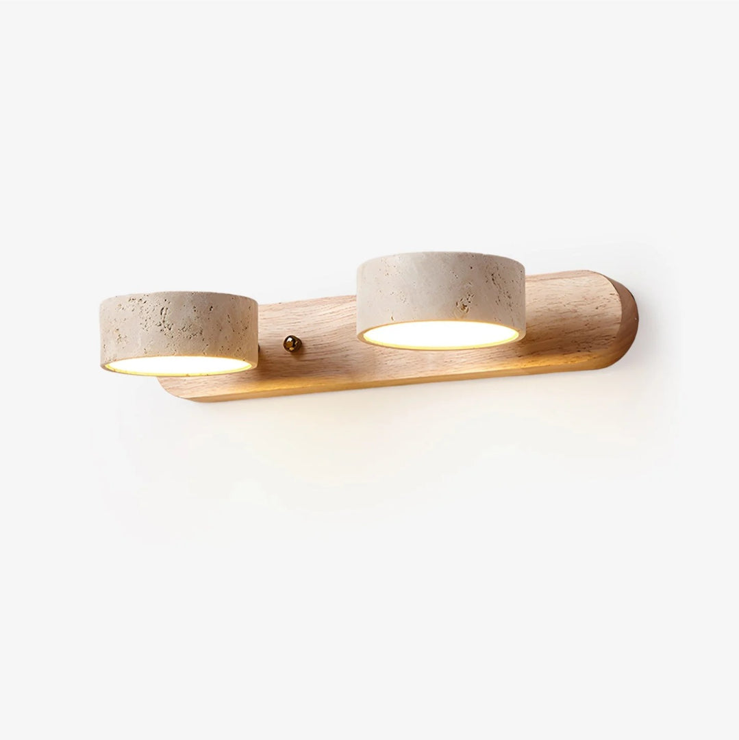 Minimalist Travertine Double Wall Light