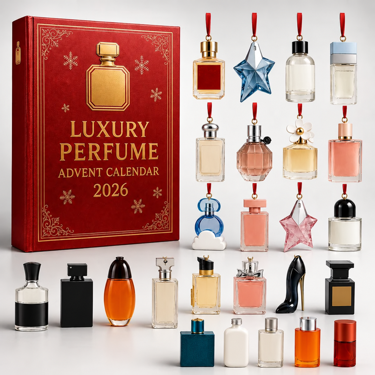 Advent Calendar 2026 | 24 Days Perfume Bottles Christmas Countdown Surprises Gift Set Fragrance Set For Women Holidays