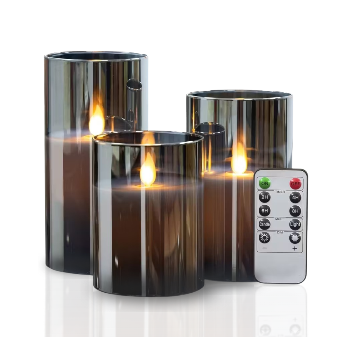 Flameless LED Candles – Battery Powered With Timer For Safe Ambient Decor