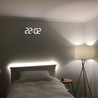 3D LED Digital Wall Clock Plastic | USB Powered 5V 1A | Wall Mounted Illuminated Display for Clear Visibility from Distance