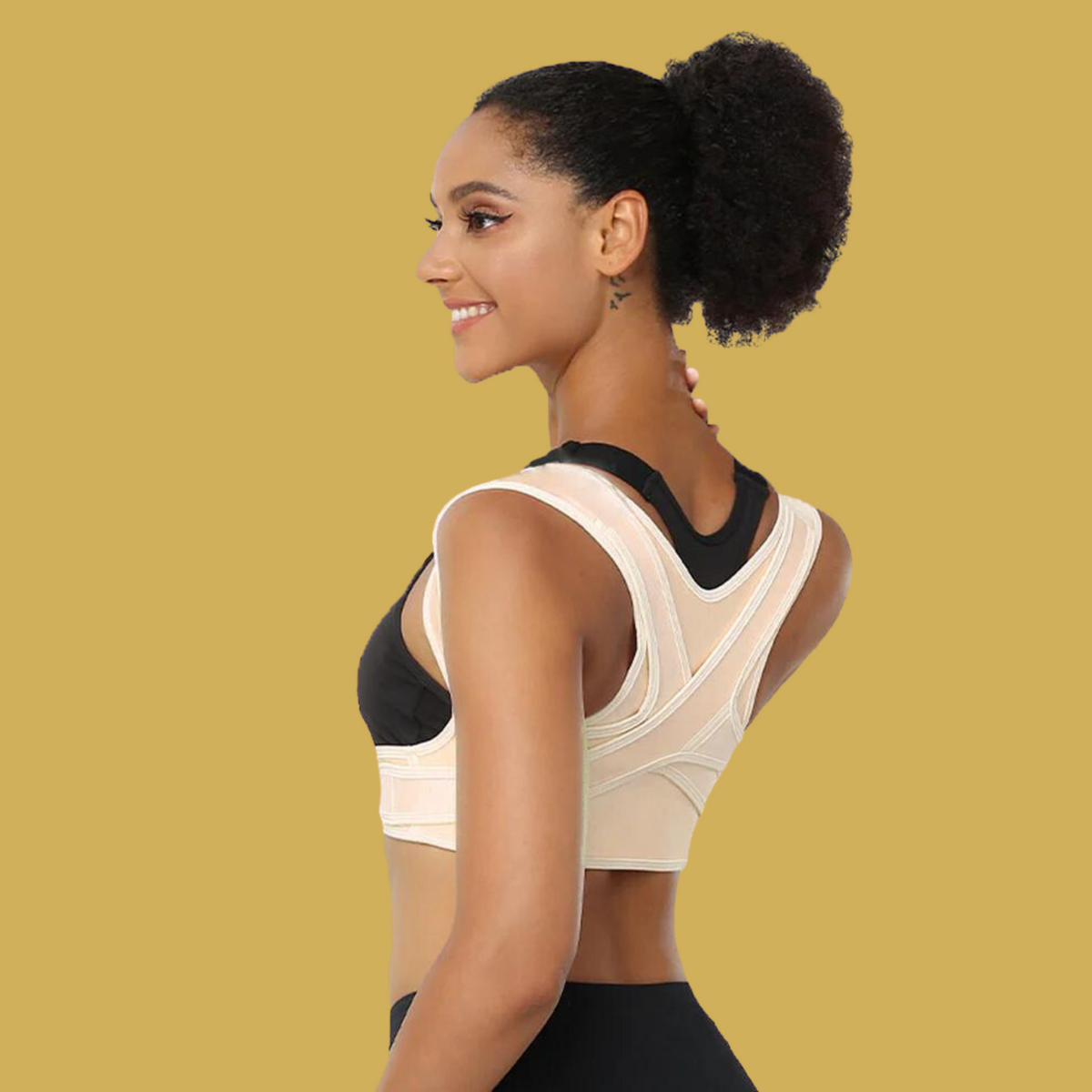Posture Corrector for Women and Men | Adjustable Back Brace for Posture Awareness | Invisible Under Clothing Soft Material