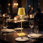 LED Table Lamp Aluminum Rechargeable Cordless Design | 12-Hour Battery Life | Dimmable Modern Portable Lighting Solution