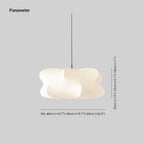 Mulberry Silk Pendant Light | Adjustable Metal Suspension | Soft Diffused Lighting for Living Rooms and Bedrooms