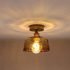 Textured Glass Ceiling Light