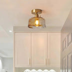 Textured Glass Ceiling Light