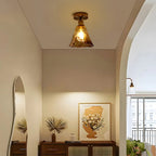 Textured Glass Ceiling Light