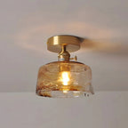 Textured Glass Ceiling Light