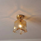Textured Glass Ceiling Light