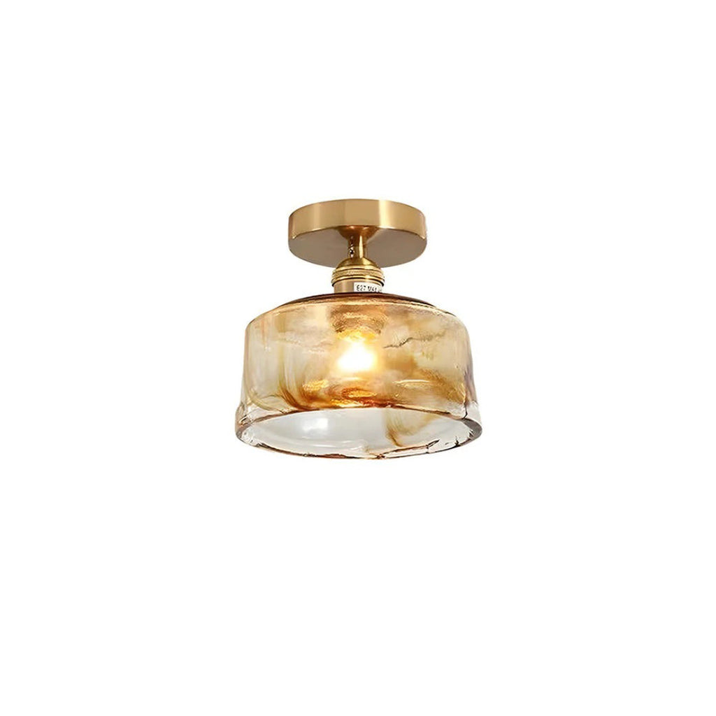 Textured Glass Ceiling Light