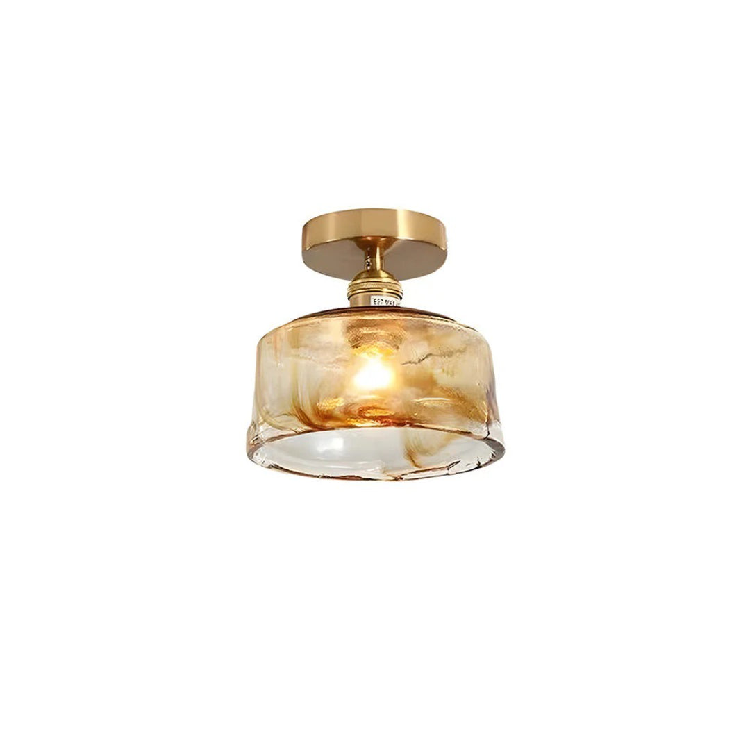Textured Glass Ceiling Light