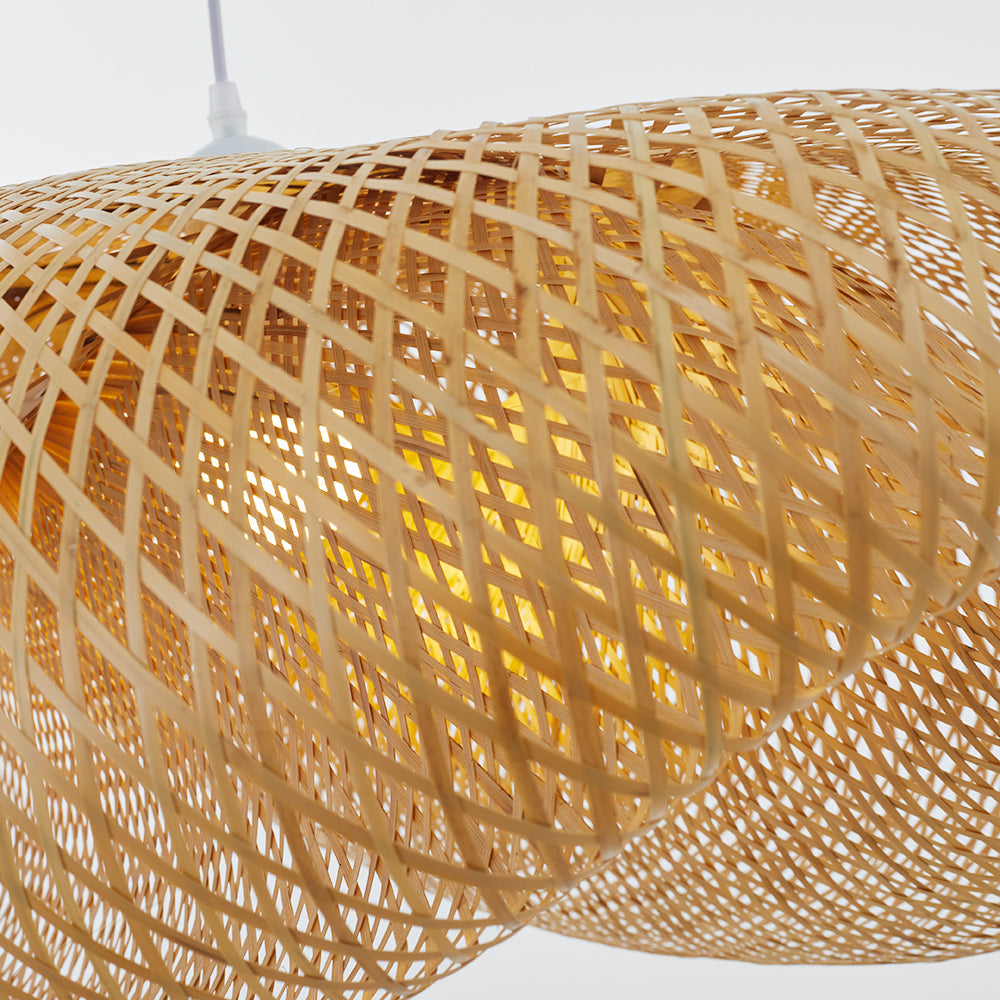 Rinwa Suspension Nuage Bohème. Bambou. Bois. Salon - Neutralighting