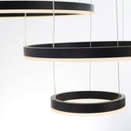 Remi Suspension Anneau Moderne Métal Noir/Doré/Café Salon - Neutralighting