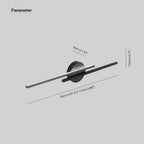 LED Wall Light Metal Twin Linear Design | Modern Minimalist Indoor Lighting | Energy-Efficient Hardwired Sconce for Living Room