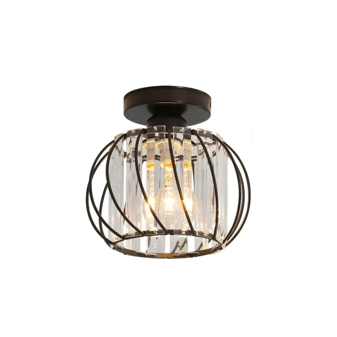 Vintage Crystal Ceiling Light