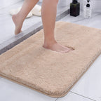 Bathroom Rug Polyester Fibre | Rectangle Shape | Fluffy Quick Dry Texture for Tile Floors and Machine Washable Design