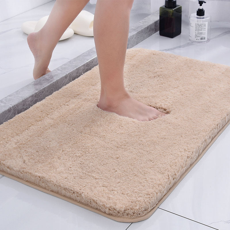 Bathroom Rug Polyester Fibre | Rectangle Shape | Fluffy Quick Dry Texture for Tile Floors and Machine Washable Design
