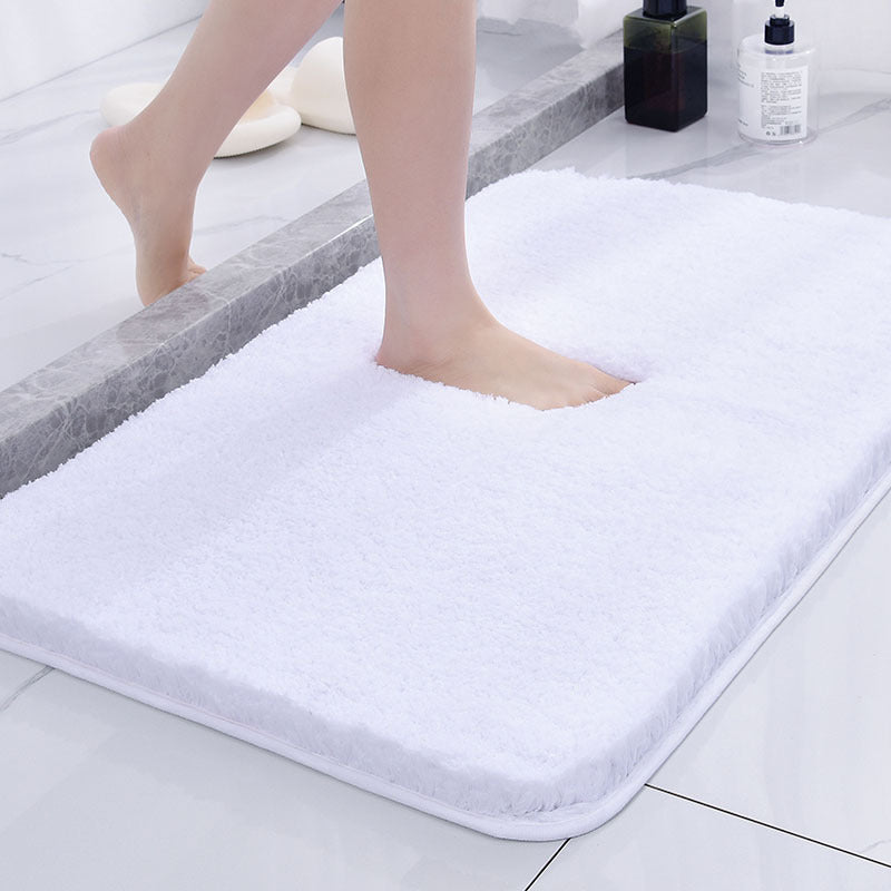 Bathroom Rug Polyester Fibre | Rectangle Shape | Fluffy Quick Dry Texture for Tile Floors and Machine Washable Design