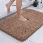 Bathroom Rug Polyester Fibre | Rectangle Shape | Fluffy Quick Dry Texture for Tile Floors and Machine Washable Design