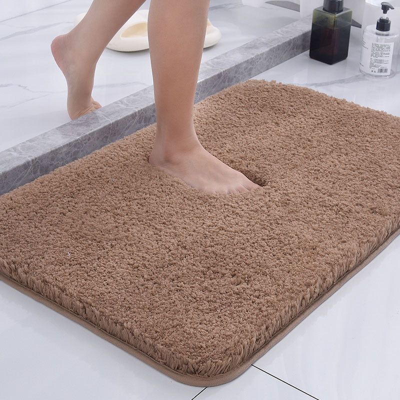 Bathroom Rug Polyester Fibre | Rectangle Shape | Fluffy Quick Dry Texture for Tile Floors and Machine Washable Design