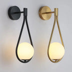 Teardrop Glass Wall Light