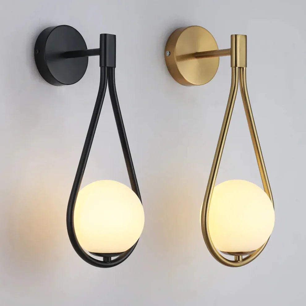 Teardrop Glass Wall Light