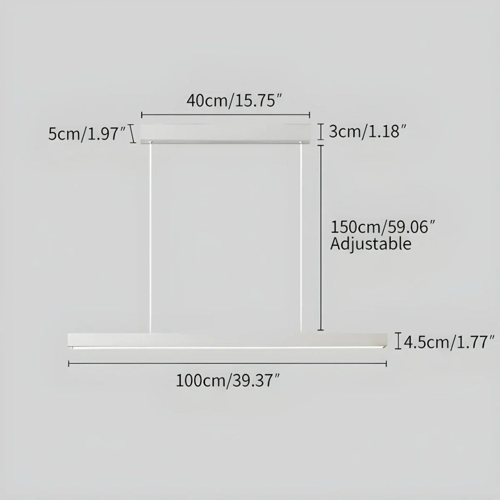 Minimalist Linear LED Pendant Light