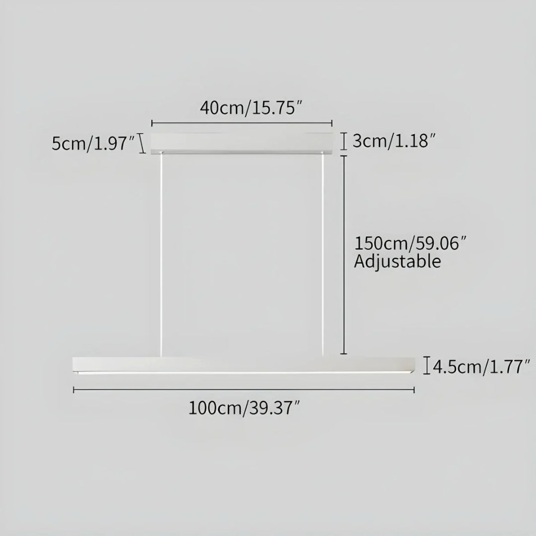 Minimalist Linear LED Pendant Light