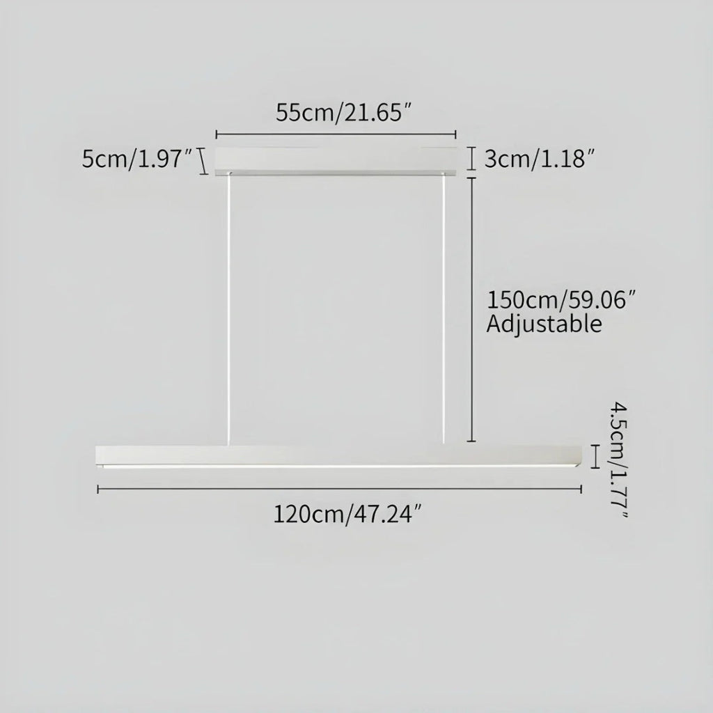 Minimalist Linear LED Pendant Light