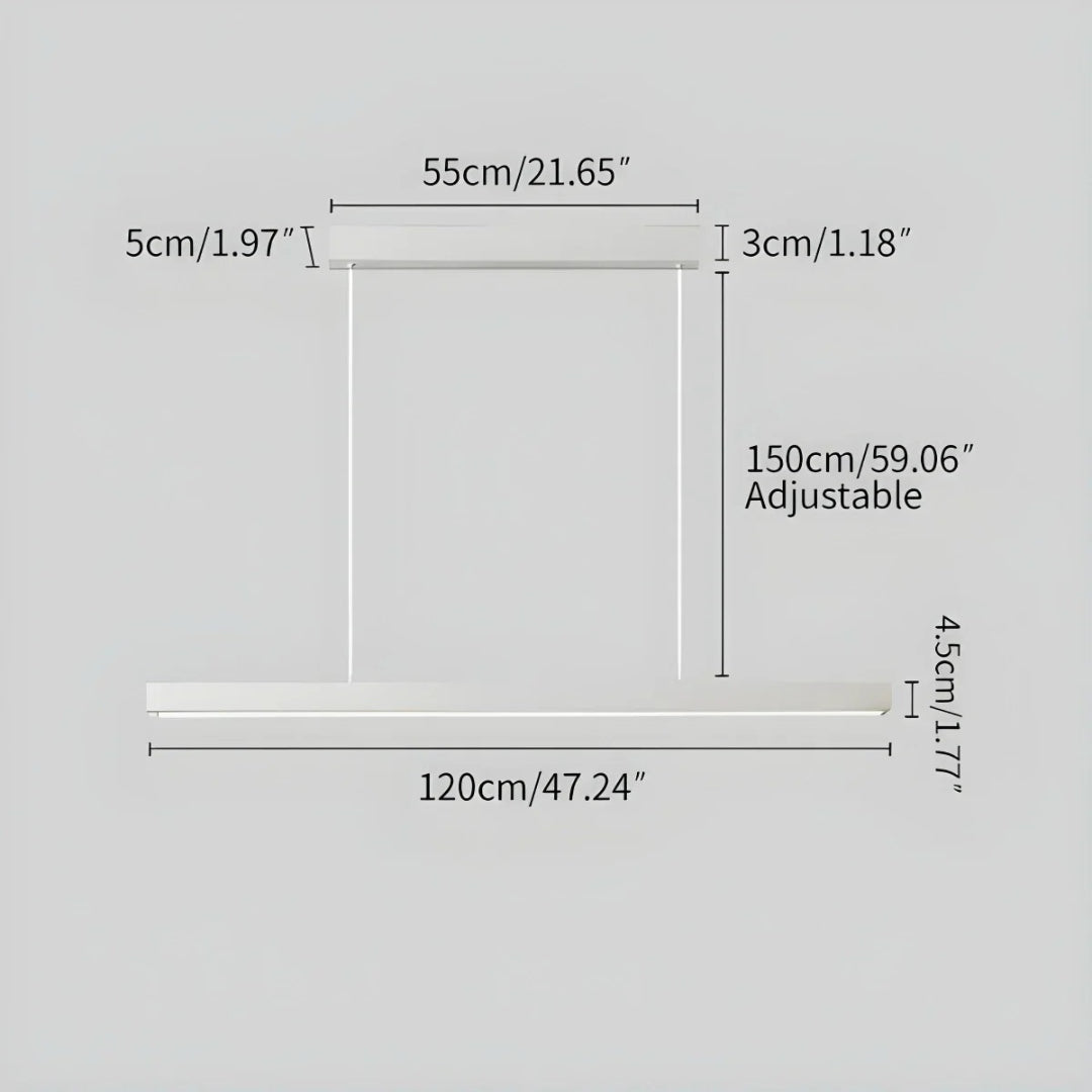 Minimalist Linear LED Pendant Light