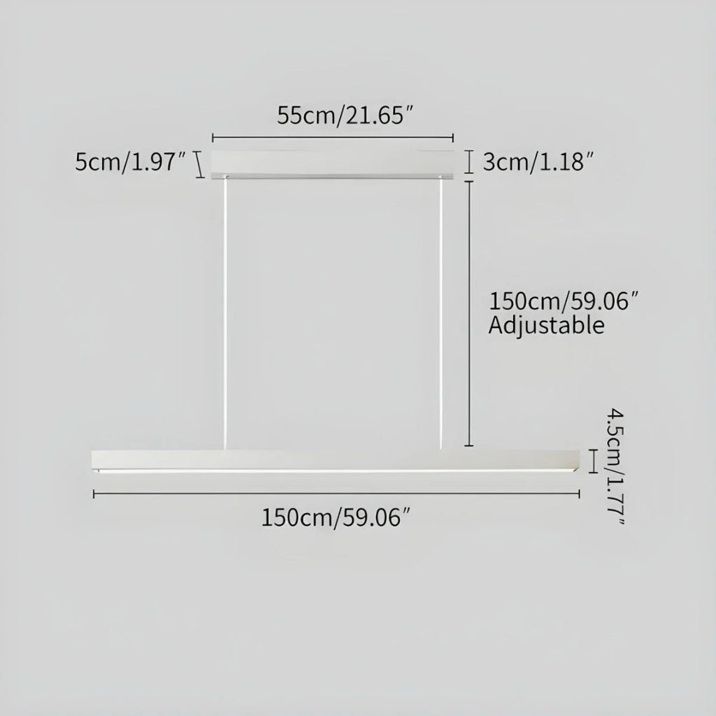 Minimalist Linear LED Pendant Light