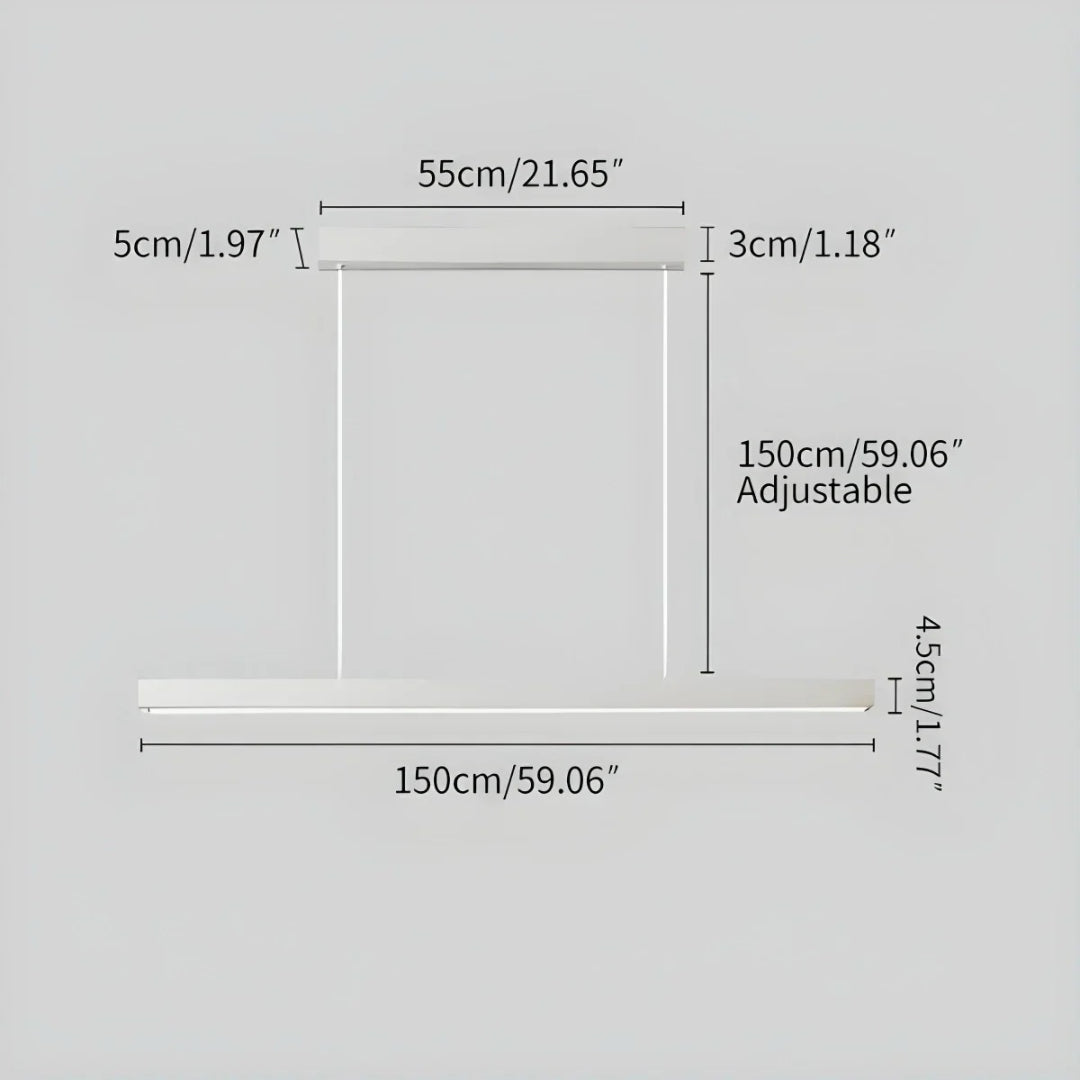 Minimalist Linear LED Pendant Light